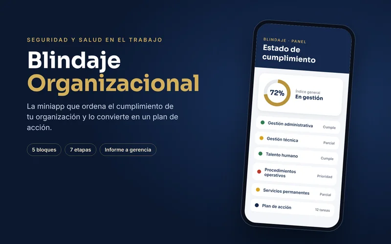 Miniapp Blindaje Organizacional en el celular